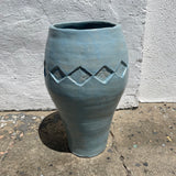 1970’s Studio Pottery Diamond Vase  CANDID HOME   