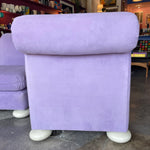 1970's Reupholstered Milo Baughman for Thayer Coggin Scroll Armchairs - 1 available Chairs CANDID HOME