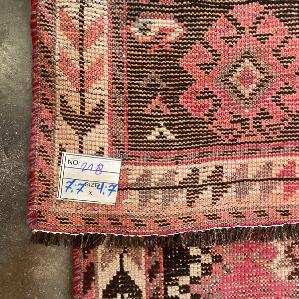 4’4” x 7’7” Vintage Turkish Kilim Rug  CANDID HOME   