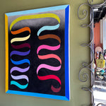 Dual Ribbon : Acrylic on Canvas by Winston Willingham Art winston willingham   