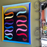 Dual Ribbon : Acrylic on Canvas by Winston Willingham Art winston willingham   
