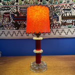 1950s Lucite and Glass Table Lamp Lamps CANDID HOME