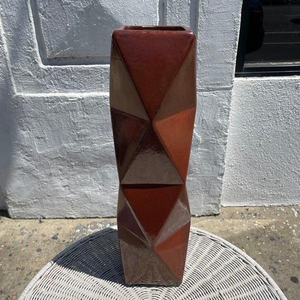 1970’s Tall Geometric Vase  CANDID HOME   