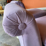 1970's Reupholstered Milo Baughman for Thayer Coggin Scroll Armchairs - 1 available Chairs CANDID HOME