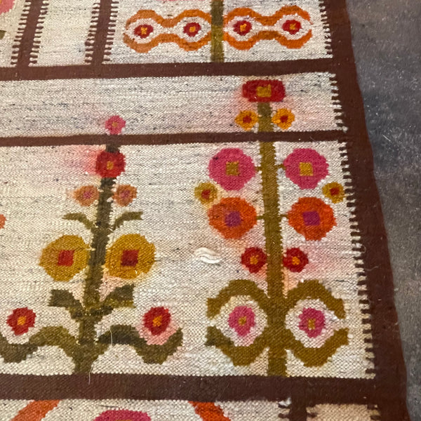 6’8” x 9’8” Mid-century Swedish Kilim Rug Rugs CANDID HOME   