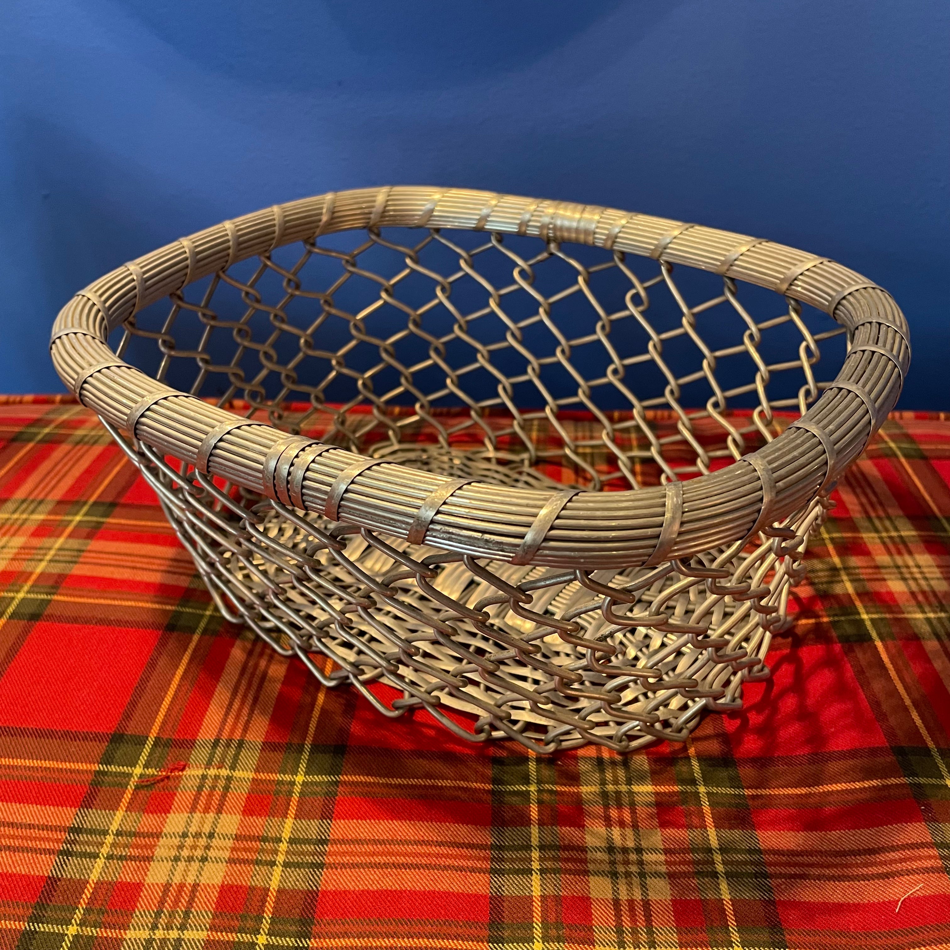 1960’s Vintage French Wire Basket CANDID HOME