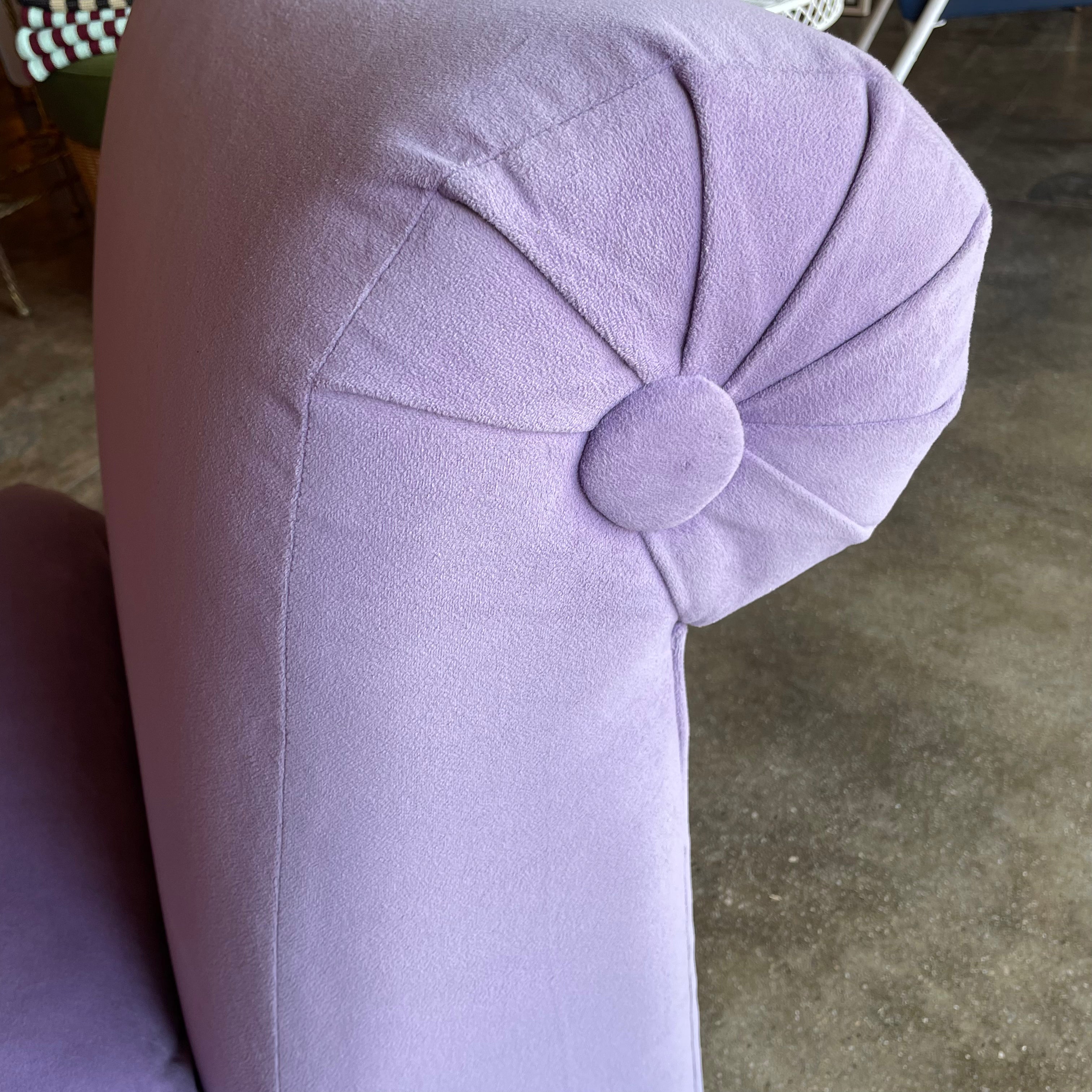 1970's Reupholstered Milo Baughman for Thayer Coggin Scroll Armchairs - 1 available Chairs CANDID HOME