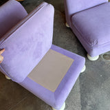 1970's Reupholstered Milo Baughman for Thayer Coggin Scroll Armchairs - 1 available Chairs CANDID HOME