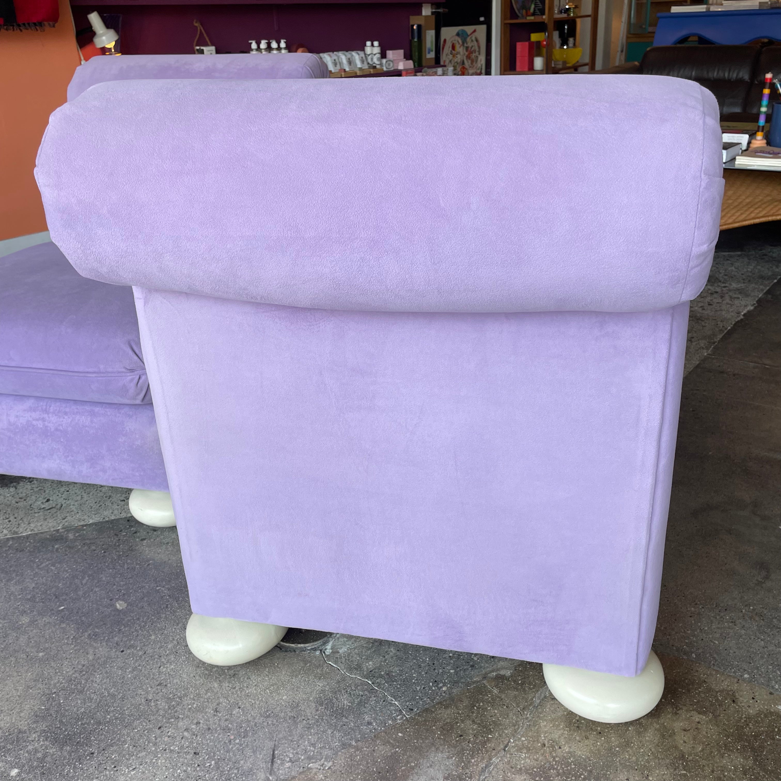 1970's Reupholstered Milo Baughman for Thayer Coggin Scroll Armchairs - 1 available Chairs CANDID HOME