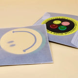 Happy Face Leather Coasters by Ark Colour Design — Set of 4 kitchen > Coasters > best housewarming gifts > good > housewarming gifts > house warming > housewarming gift ideas > housewarming gifts for couples > new home gift ideas > new home gifts > sustainable gifts ark colour   