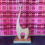 1970's Wooden Giraffe Sculpture styling object CANDID HOME