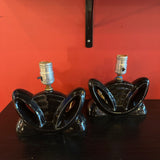 1950s Ceramic Lamps - A Pair