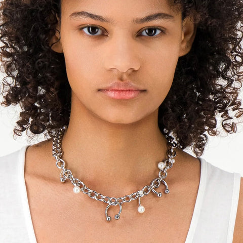 Holly Pearl Necklace by Justine Clenquet Jewelry Justine Clenquet   