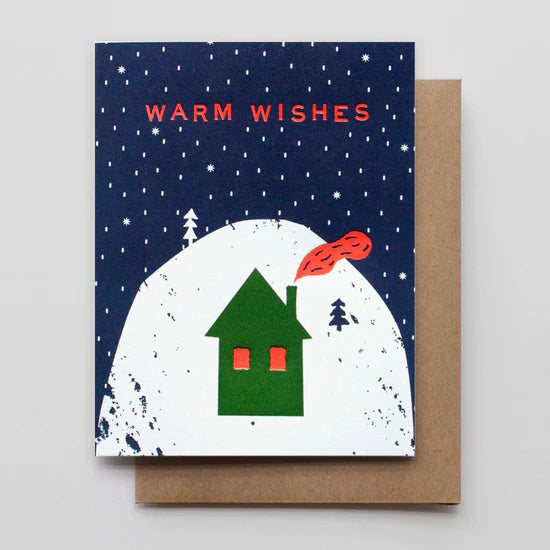 Hammerpress Holiday Cards greeting card CANDID HOME Warm Wishes