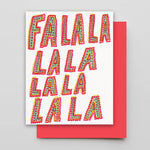 Hammerpress Holiday Cards greeting card CANDID HOME Fa la la la