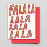 Hammerpress Holiday Cards greeting card CANDID HOME Fa la la la