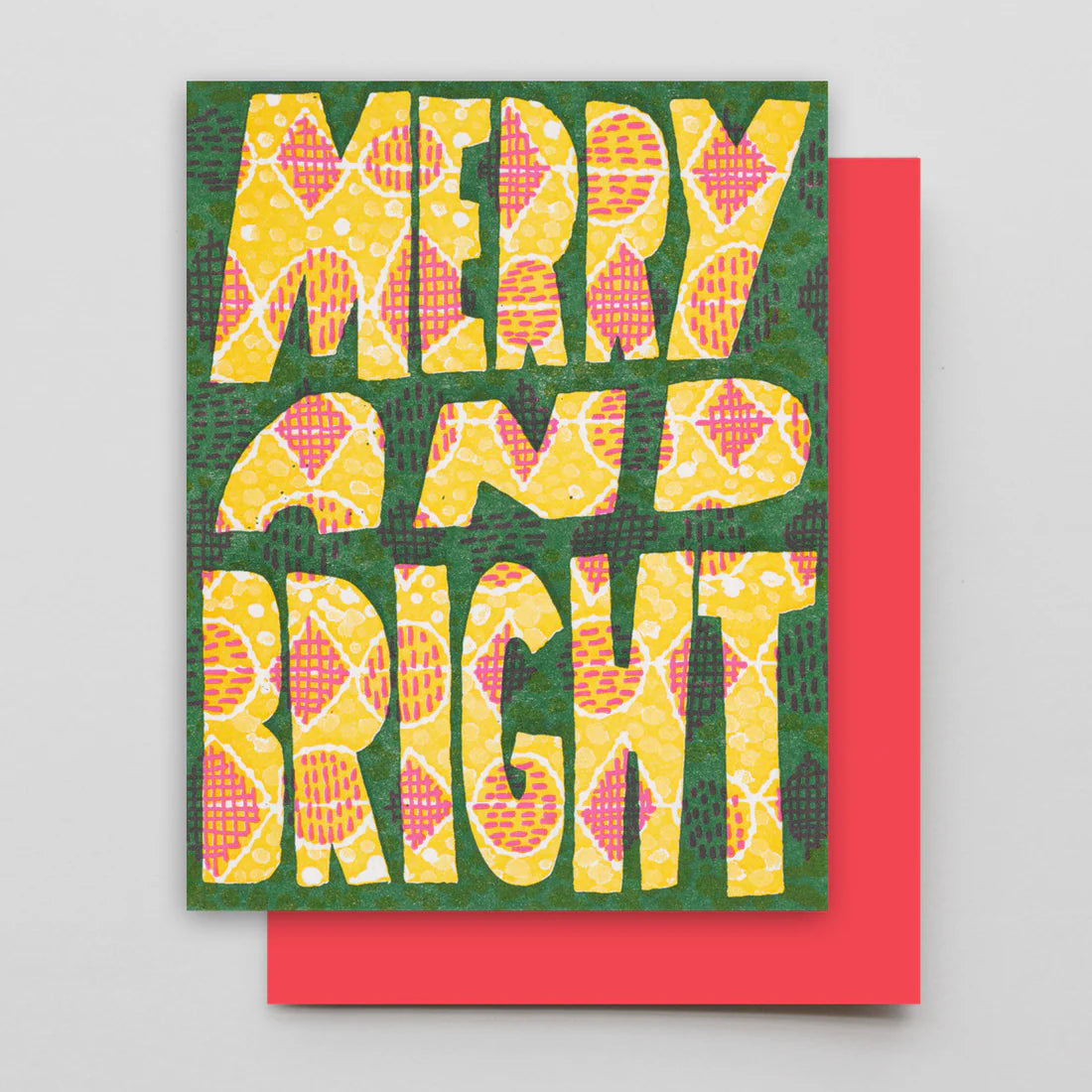 Hammerpress Holiday Cards greeting card CANDID HOME Merry + Bright