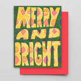 Hammerpress Holiday Cards greeting card CANDID HOME Merry + Bright