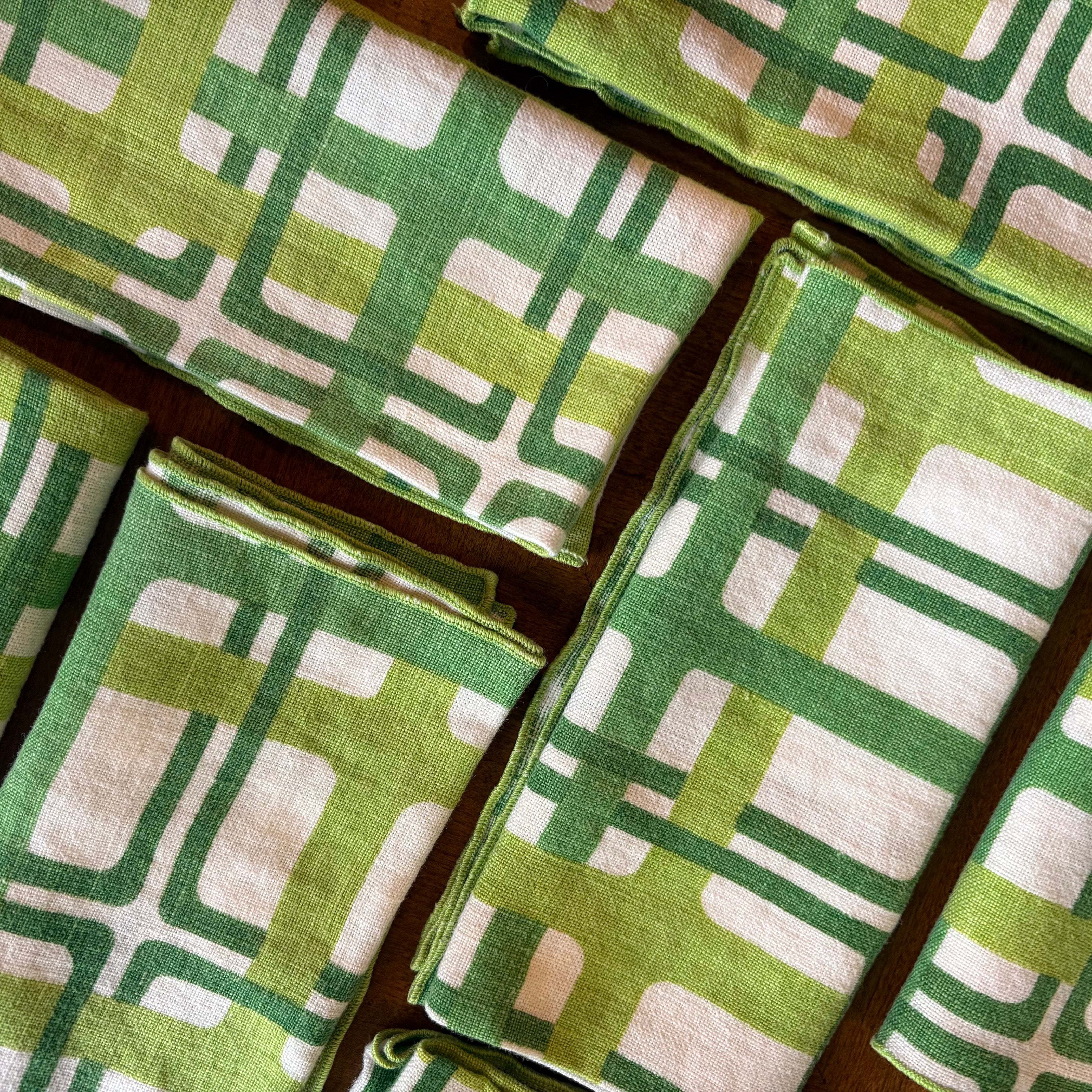 1970’s Linen Cloth Napkins CANDID HOME