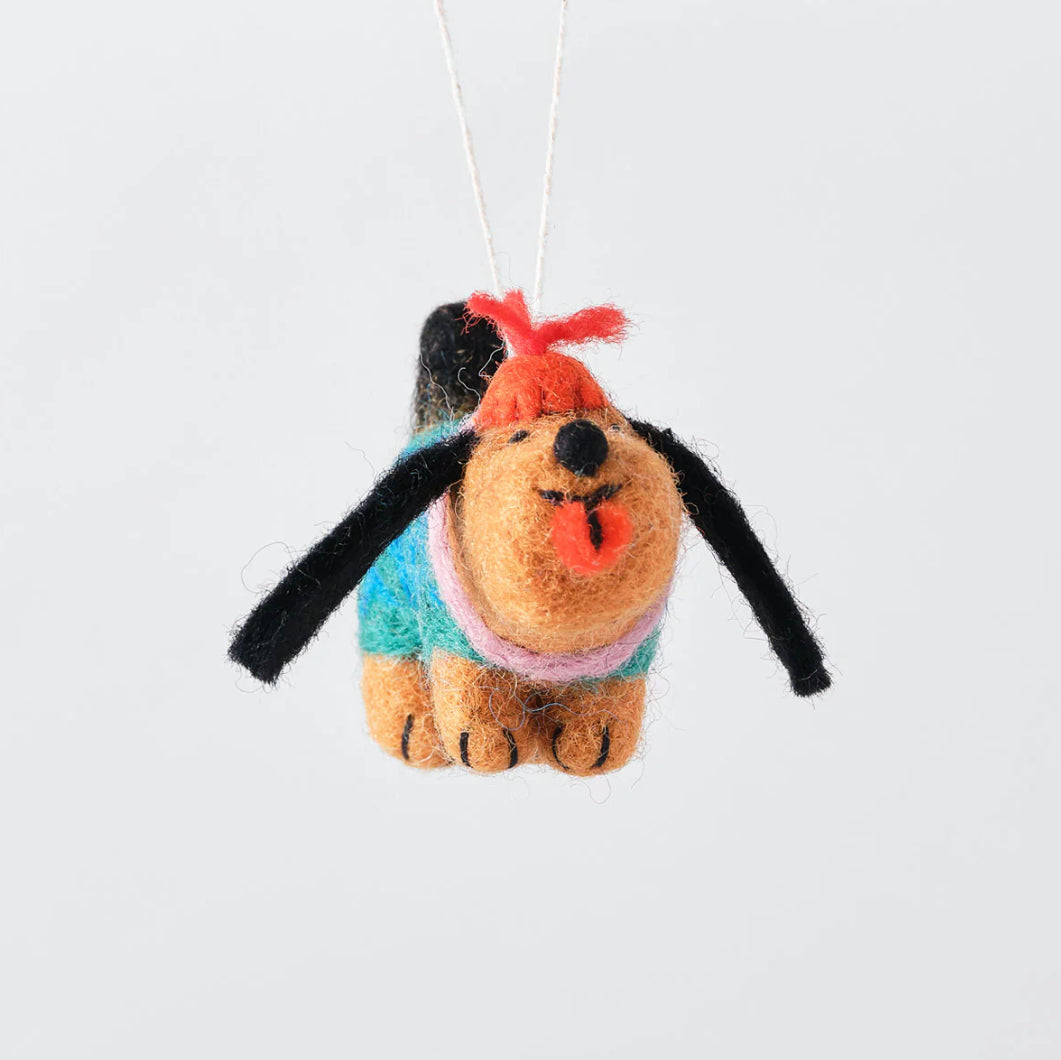 "Wiener" Felt Ornament - Wrap Magazine Holiday Ornaments Wrap Magazine