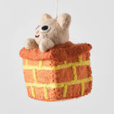 “Simbi” Cat in a Chimney Ornament - Wrap Magazine