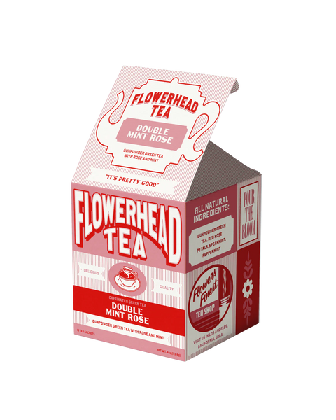 Boxed Tea Bags by Flowerhead Tea  flowerhead tea Double Mint Rose  