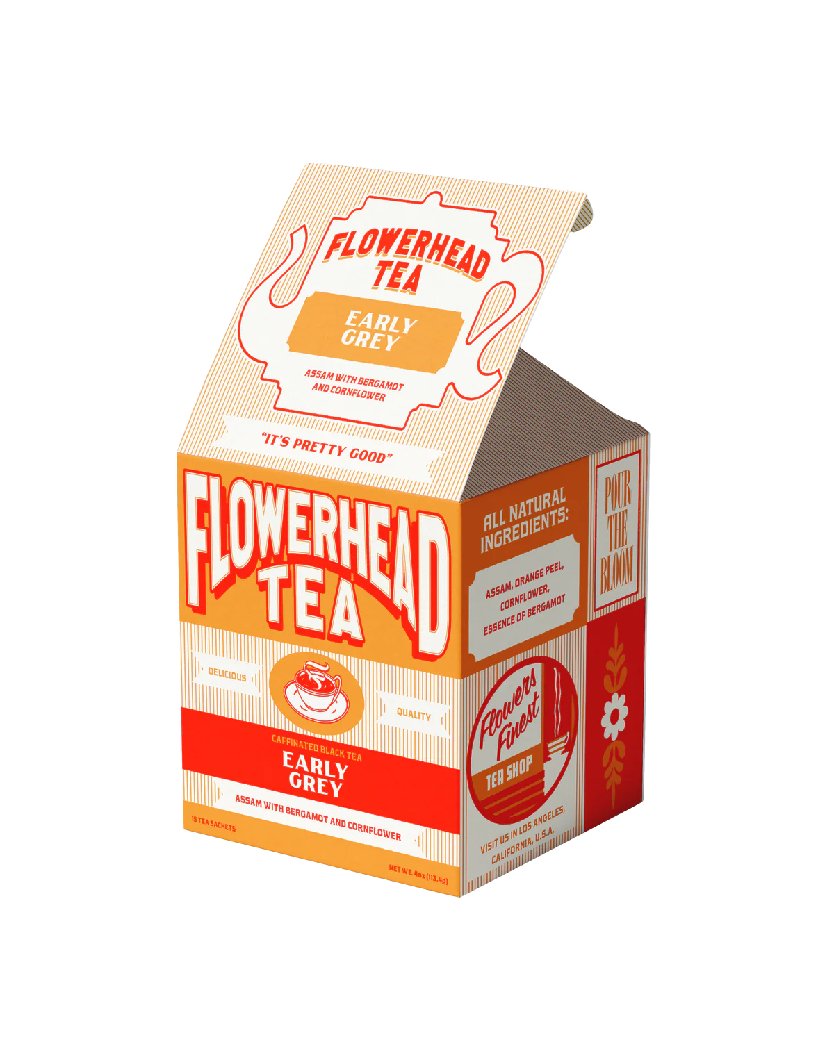Boxed Tea Bags by Flowerhead Tea  flowerhead tea Early Grey  