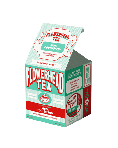 Boxed Tea Bags by Flowerhead Tea  flowerhead tea Mrs. Rooiboson  