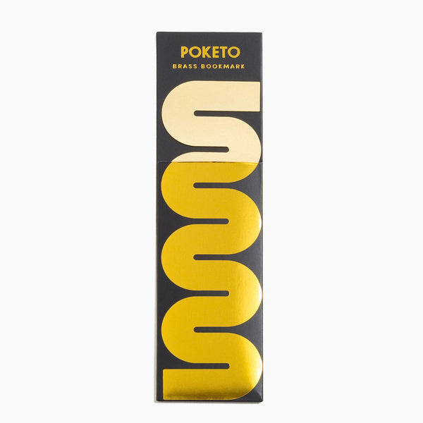 Brass Wave Bookmark by Poketo  POKETO   