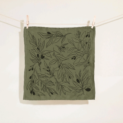 Printed Linen Napkin Set by Elana Gabrielle