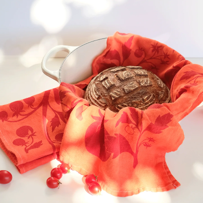 Printed Linen Rectangle Tea Towels by Elana Gabrielle tea towel Elana Gabrielle