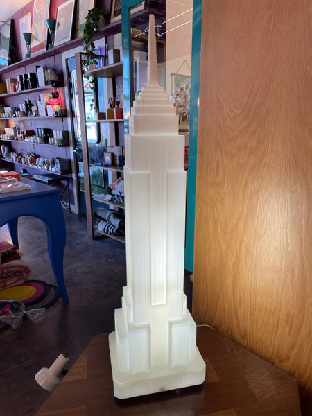 1980’s Empire State Building Lamp by Takahashi Denton for Midori  CANDID HOME   