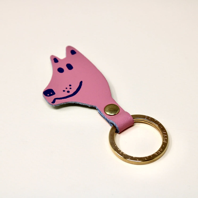 Dog Keychain by Ark Colour Design Keychains ark colour Pink  