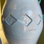 1970’s Studio Pottery Diamond Vase  CANDID HOME   