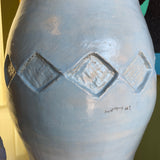 1970’s Studio Pottery Diamond Vase  CANDID HOME   