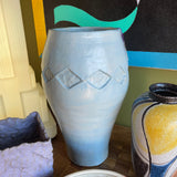 1970’s Studio Pottery Diamond Vase  CANDID HOME   