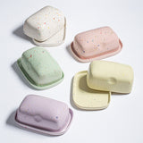 Speckled Ceramic Butter Dish by Egg Back Home butter dish egg back home Purple  