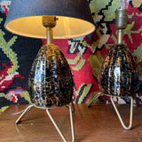 1950’s Atomic Mini Table Lamps - A Pair  CANDID HOME   