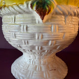 Vintage Italian Tole Ceramic Fruit Tower Sculpture CANDID HOME