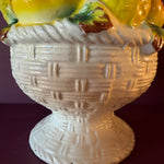 Vintage Italian Tole Ceramic Fruit Tower Sculpture CANDID HOME