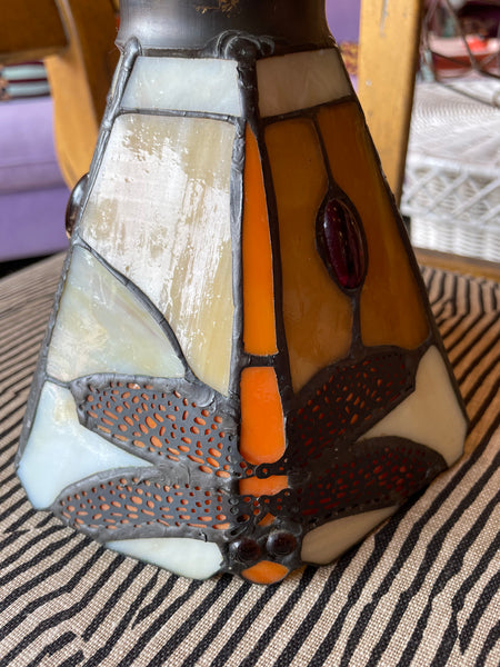 Antique Grasshopper Stained Glass Pendant Light  CANDID HOME   