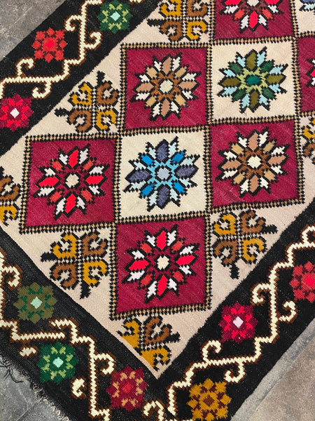 3’10” x 10’3” Albanian Kilim Runner