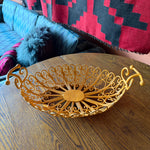 Vintage Victorian-Style Wrought Iron Basket basket CANDID HOME