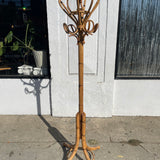 1960’s Italian Coat Rack - Rattan and Bamboo Coat rack CANDID HOME   