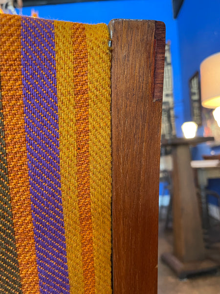 1960’s Mid-Century Striped Armchairs - A Pair Chairs CANDID HOME