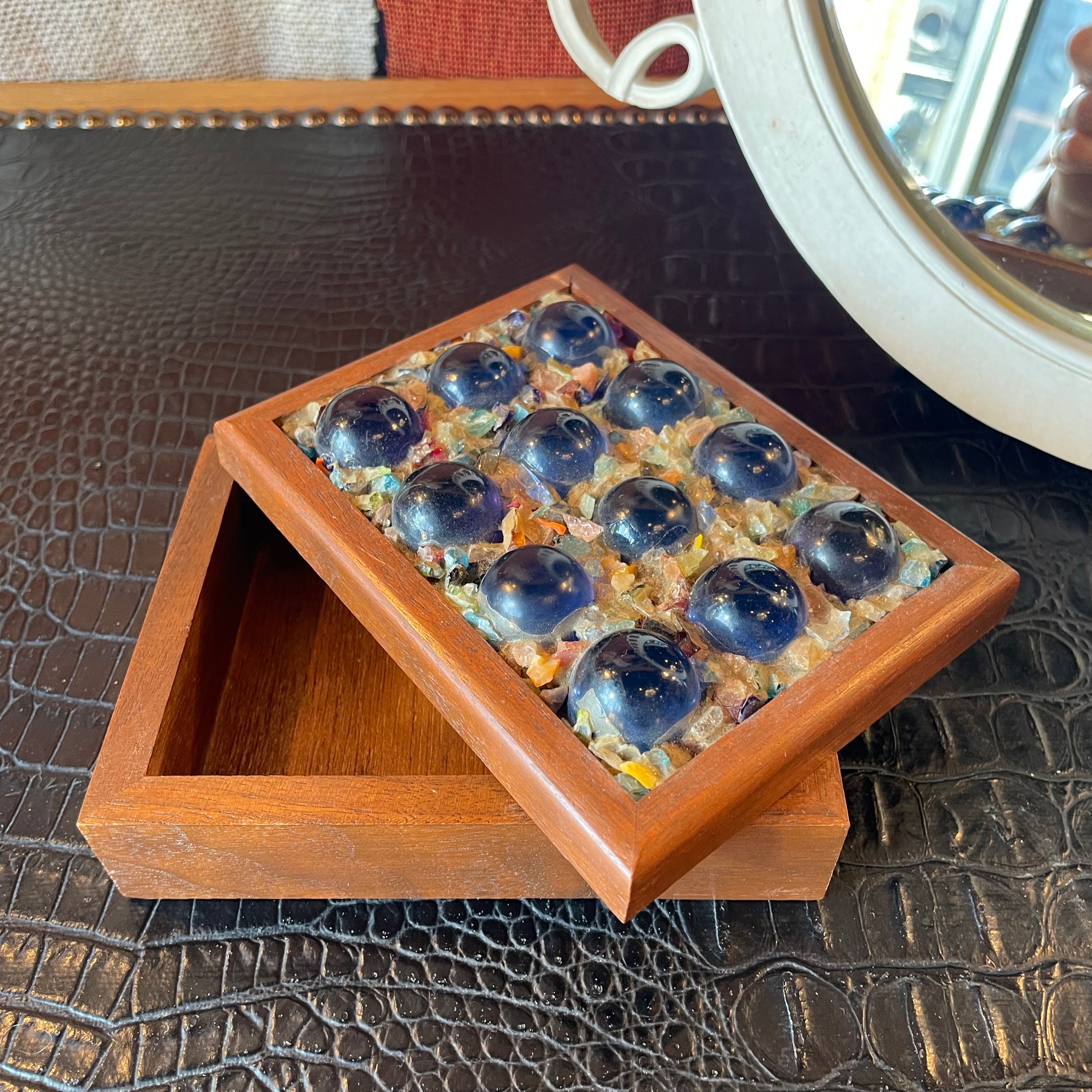 Vintage Folk Art Jewelry Box jewelry box CANDID HOME
