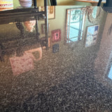 Vintage "Van Dyck" Chrome + Granite Dining Table by Minotti