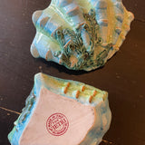 Vintage Italian Ceramic Clam Jewelry Box by Vietri jewelry box CANDID HOME
