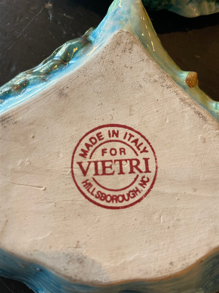 Vintage Italian Ceramic Clam Jewelry Box by Vietri jewelry box CANDID HOME