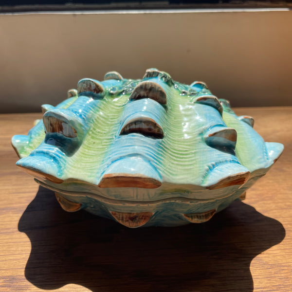 Vintage Italian Ceramic Clam Jewelry Box by Vietri jewelry box CANDID HOME